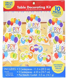 Happy Birthday Table Decorating Kit (10pc)