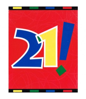 Happy Birthday '21st Birthday Party' Invitations w/ Envelopes (8ct)