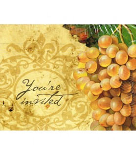 Happy Birthday 'Vineyard' Invitations w/ Envelopes (8ct)