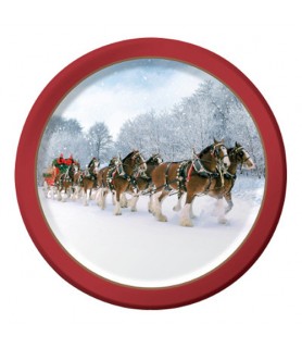 Happy Birthday 'Budweiser Clydesdales' Small Paper Plates (8ct)
