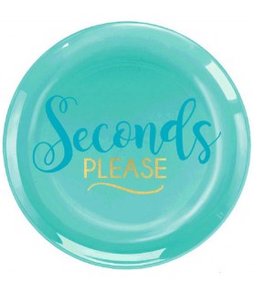 Adult Birthday 'Seconds Please' Small Plastic Plates (20ct)