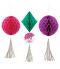 Happy Birthday 'Young and Fab' Honeycomb Decorations w/ Tassels (3ct)
