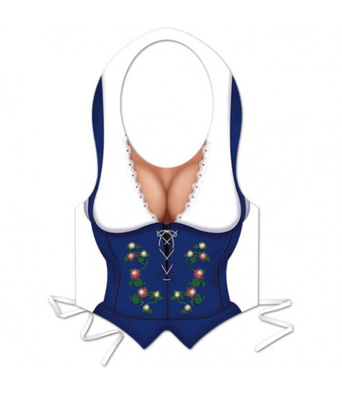 Oktoberfest Plastic Fraulein Vest (1ct)