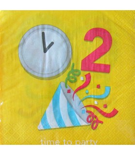 Happy Birthday 'Time to Party' Lunch Napkins (16ct)