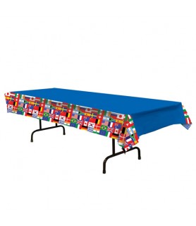 International Flags Plastic Table Cover (1ct)