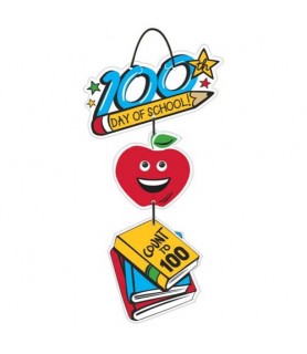 100th Day of School Deluxe Wooden Sign (1ct)