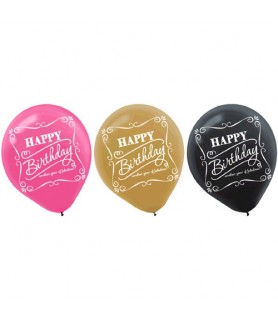 Born to be Fabulous Latex Balloons (15ct)