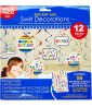 Rainbow Add-Any-Age Foil Birthday Hanging Swirl Decorations (12pc)