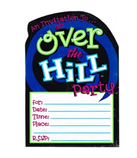 Over the Hill 'You're Over the Hill' Invitations w/ Envelopes (8ct)