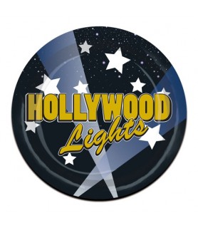 Hollywood Lights Small Paper Plates (8ct)
