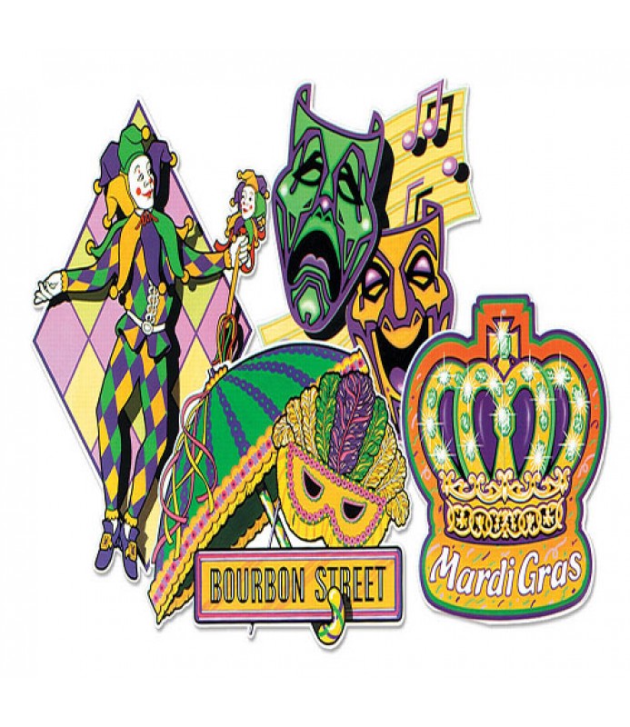 mardi gras cutouts