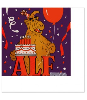 Alf Vintage 1987 Purple Lunch Napkins (16ct)