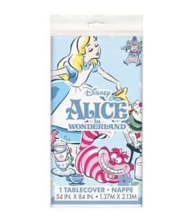 Alice in Wonderland Plastic Table Cover (1ct)