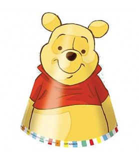 Winnie the Pooh 'Alphabet' Cone Hats (6ct)