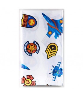 American Heroes Plastic Table Cover (1ct)
