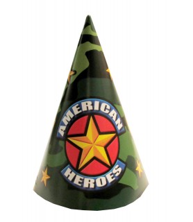 American Heroes Cone Hats (8ct)