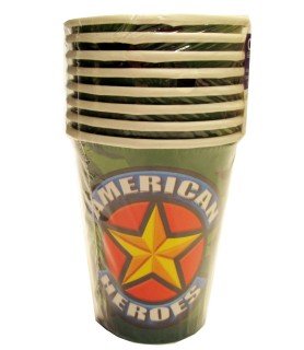 American Heroes 9oz Paper Cups (8ct)
