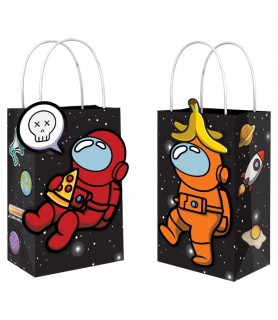 Among Us 'Spies In Space' Create Your Own Kraft Paper Favor Bags (8ct)