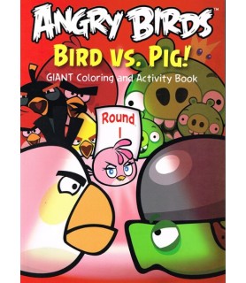 Angry Birds 'Bird vs Pig' Giant Coloring and Activity Book (1ct)