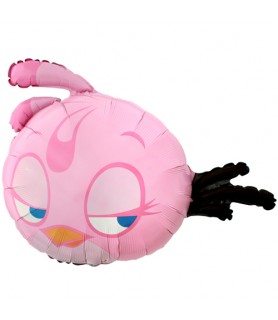 Angry Birds Pink Supershape Foil Mylar Balloon (1ct)