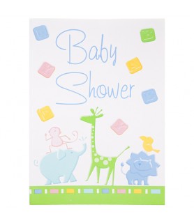 Baby Shower 'Animal Crackers' Invitaitons w/ Envelopes (8ct)