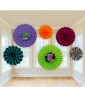 Animal Print 'Totally 80s' Paper Fan Decorations (6pc)