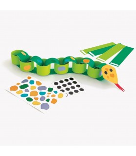 Jungle 'Animal Safari' Snake Paper Chain Craft Kit (4ct)
