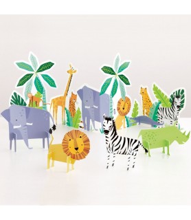 Jungle 'Animal Safari' Centerpiece Table Decoration Set (1ct)