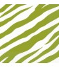 Zebra Stripes Animal Print Green Small Napkins (16ct)