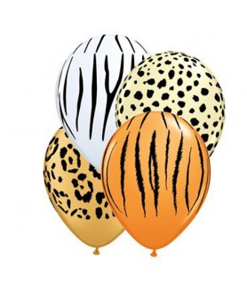 Assorted Animal Print Latex Balloons (6ct)