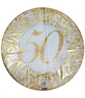 50th  Anniversary Foil Mylar Balloon (1ct)