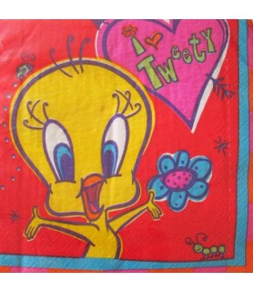 Looney Tunes Vintage 2001 'I Love Tweety' Lunch Napkins (16ct)