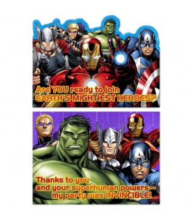 Avengers 'Assemble' Invitations and Thank You Notes w/ Envelopes (8ct ea.)