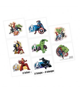 Avengers 'Powers Unite' Temporary Tattoos (1 sheet)