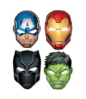 Avengers 'Powers Unite' Paper Masks (8ct)