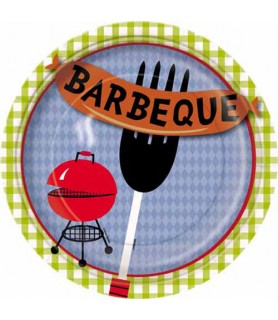 Barbecue Cookout Large Paper Plates (8ct)