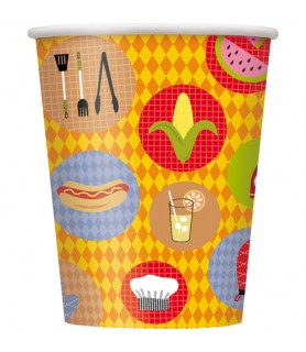 Barbecue Cookout 9oz Paper Cups (8ct)