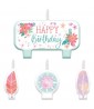 Boho Girl 'Free Spirit' Cake Candle Set (4pc)