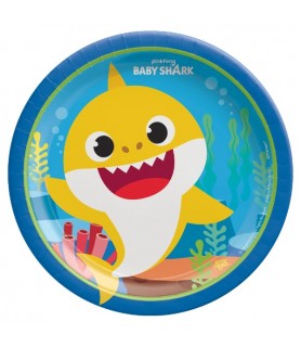 Baby Shark Party Small Paper Plates (8ct)