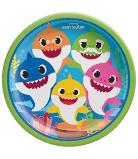 Baby Shark Party Large Paper Plates (8ct)