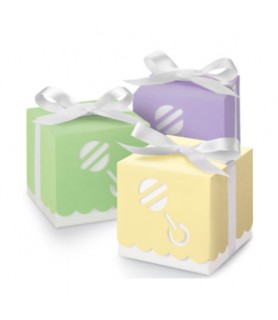 Baby Shower Rattle Favor Boxes (25ct)