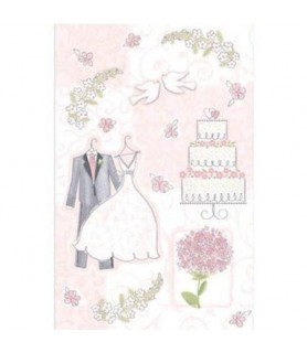 Bridal Shower 'Sweet Romance' Paper Table Cover (1ct)