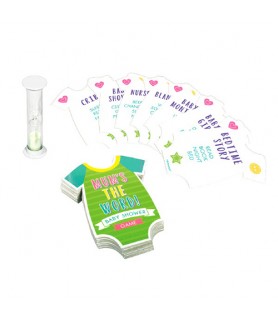Baby Shower 'Mum's the Word' Party Game (1ct)