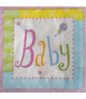Baby Shower 'New Baby' Small Napkins (16ct)