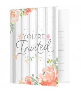 Baby Shower 'Farmhouse Floral' Invitations w/ Envelopes (8ct)