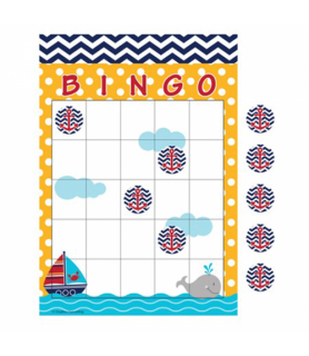 Baby Shower 'Ahoy Matey' Bingo Party Game (1ct)