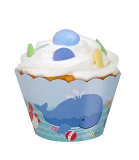Baby Shower 'Under the Sea Pals' Cupcake Wrappers (12ct)