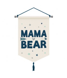Baby Shower 'We Can Bear-ly Wait' Deluxe Hanging Canvas Sign (1ct)