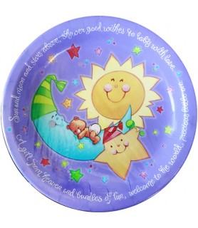 Baby Shower 'Twinkle Twinkle' Extra Large Paper Plates (8ct)