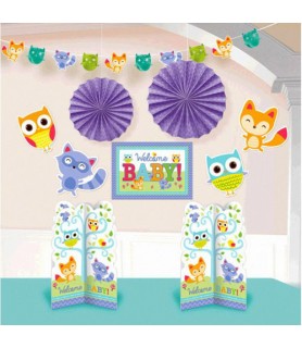Baby Shower 'Woodland Welcome' Room Decorating Kit (10pc)